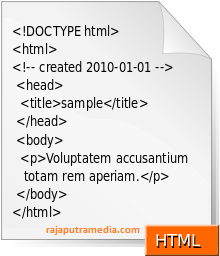 struktur dasar pemrograman website menggunakan html
